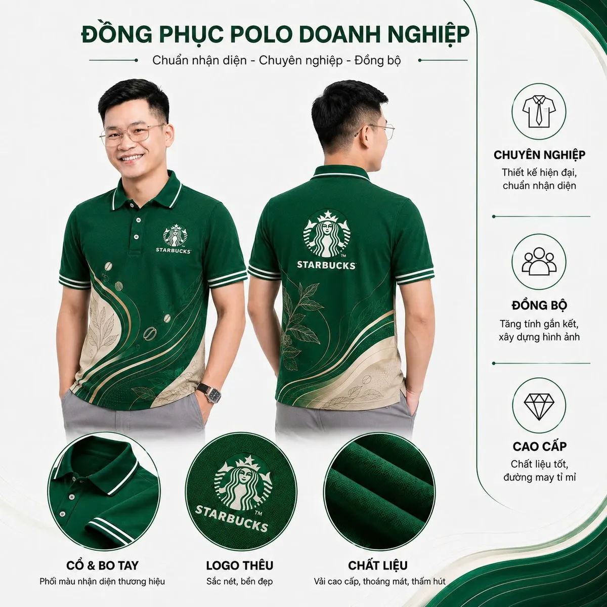 Áo polo đồng phục công ty TOGA Uniform mẫu 11