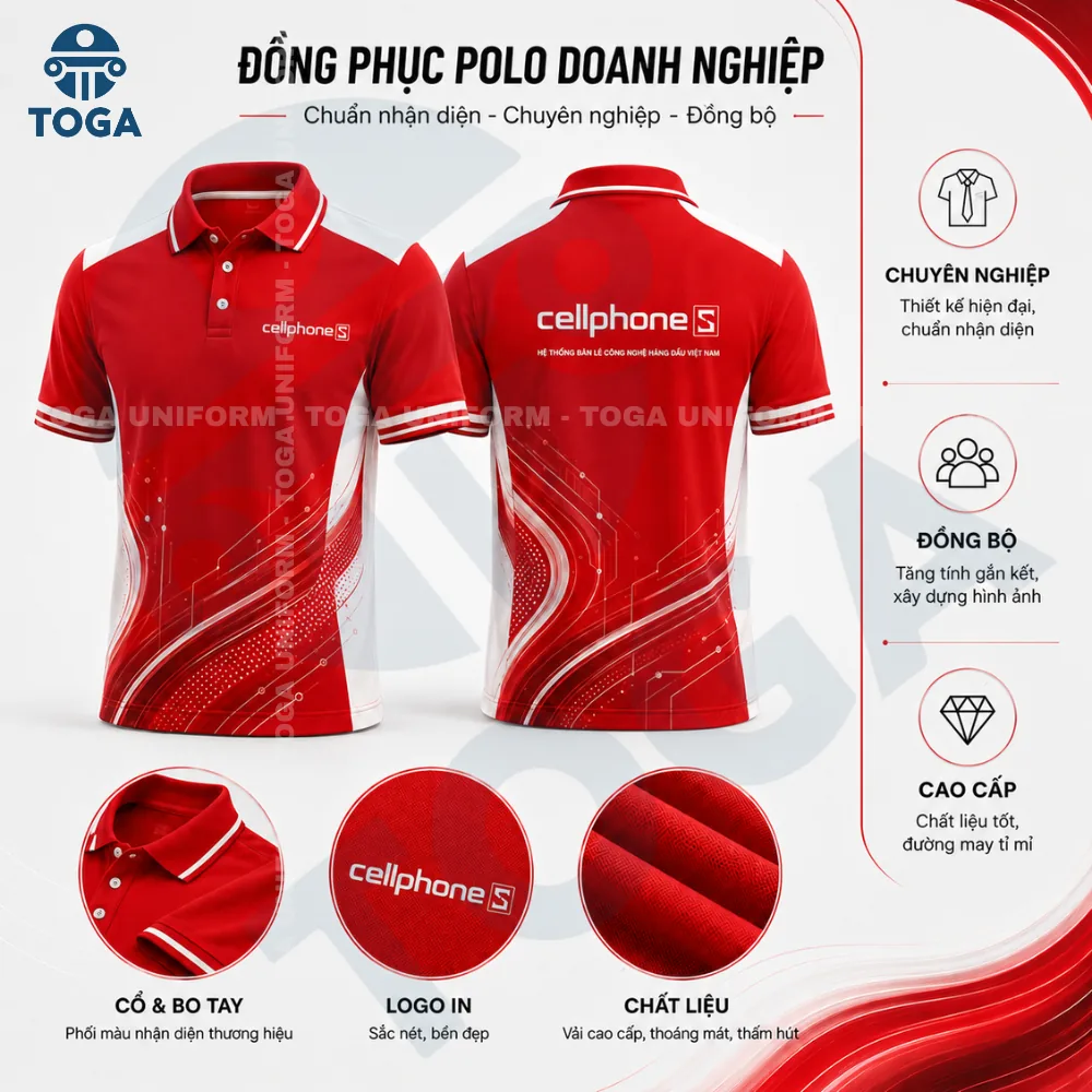 Áo polo đồng phục công ty TOGA Uniform mẫu 2