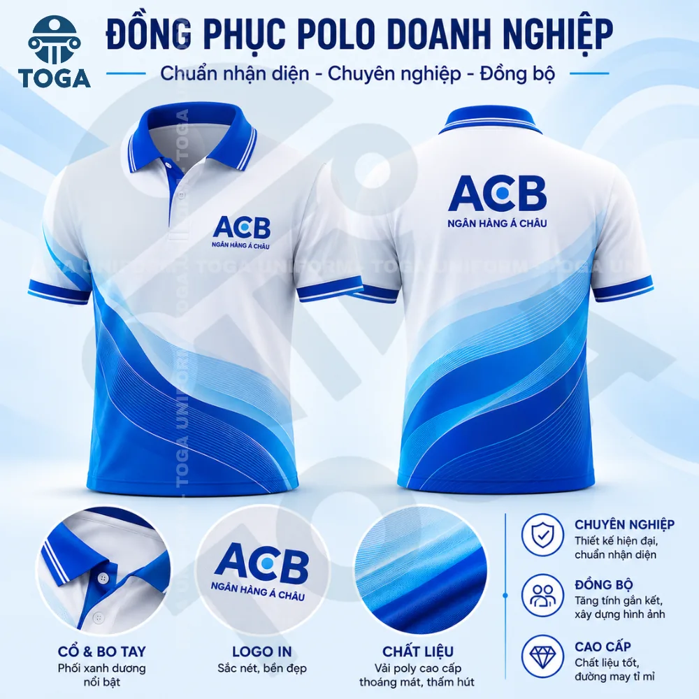 Áo polo đồng phục công ty TOGA Uniform mẫu 3