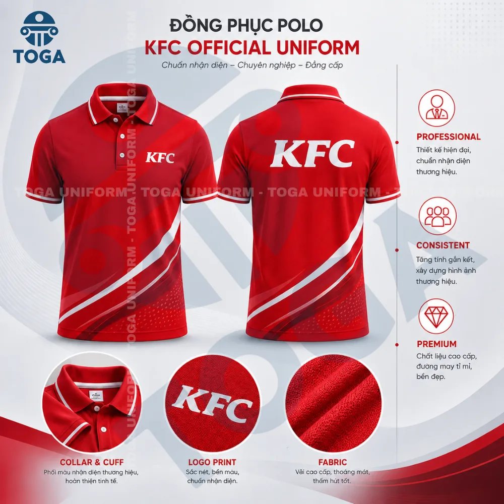 Áo polo đồng phục công ty TOGA Uniform mẫu 7