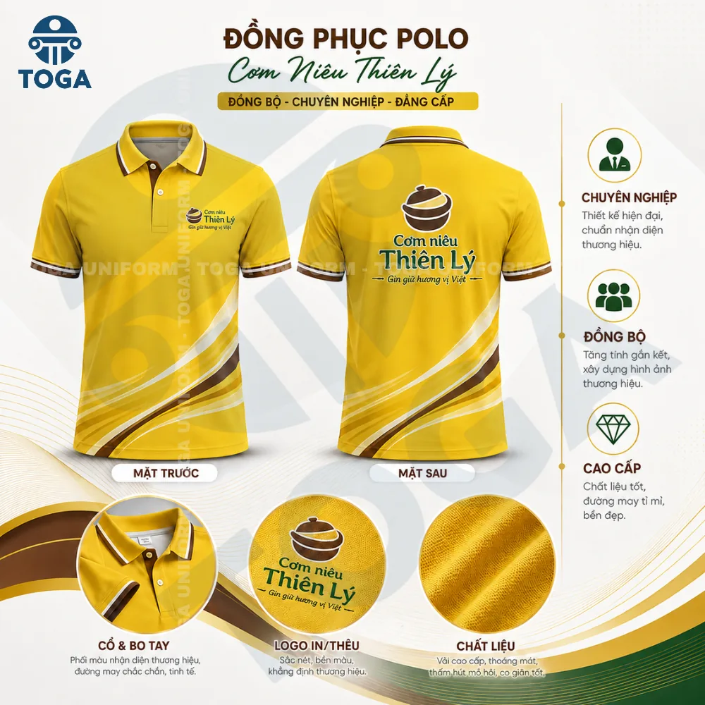 Áo polo đồng phục công ty TOGA Uniform mẫu 8