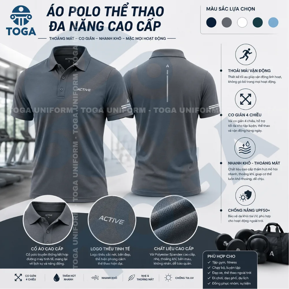 Áo thể thao nhóm đồng phục TOGA Uniform mẫu 2