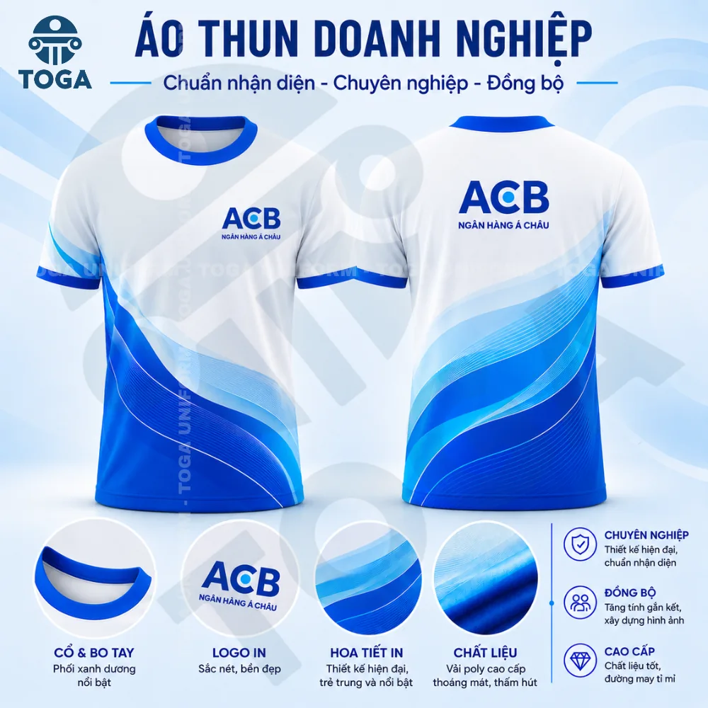 Áo thun cổ tròn đồng phục TOGA mẫu 3