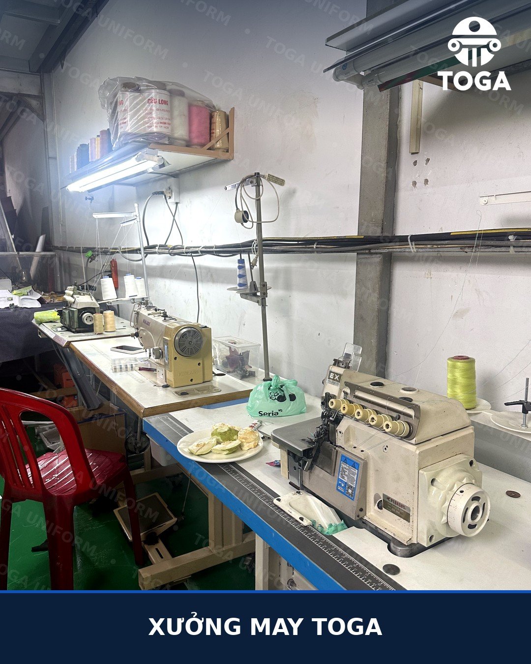 Hình ảnh thực tế xưởng may đồng phục TOGA tại TP.HCM