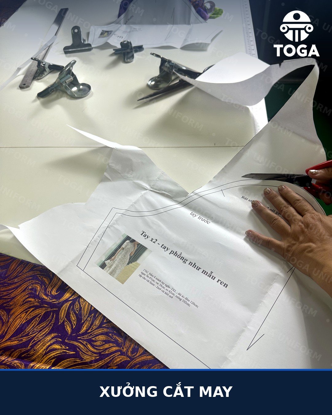 Hình ảnh thực tế xưởng may đồng phục TOGA tại TP.HCM