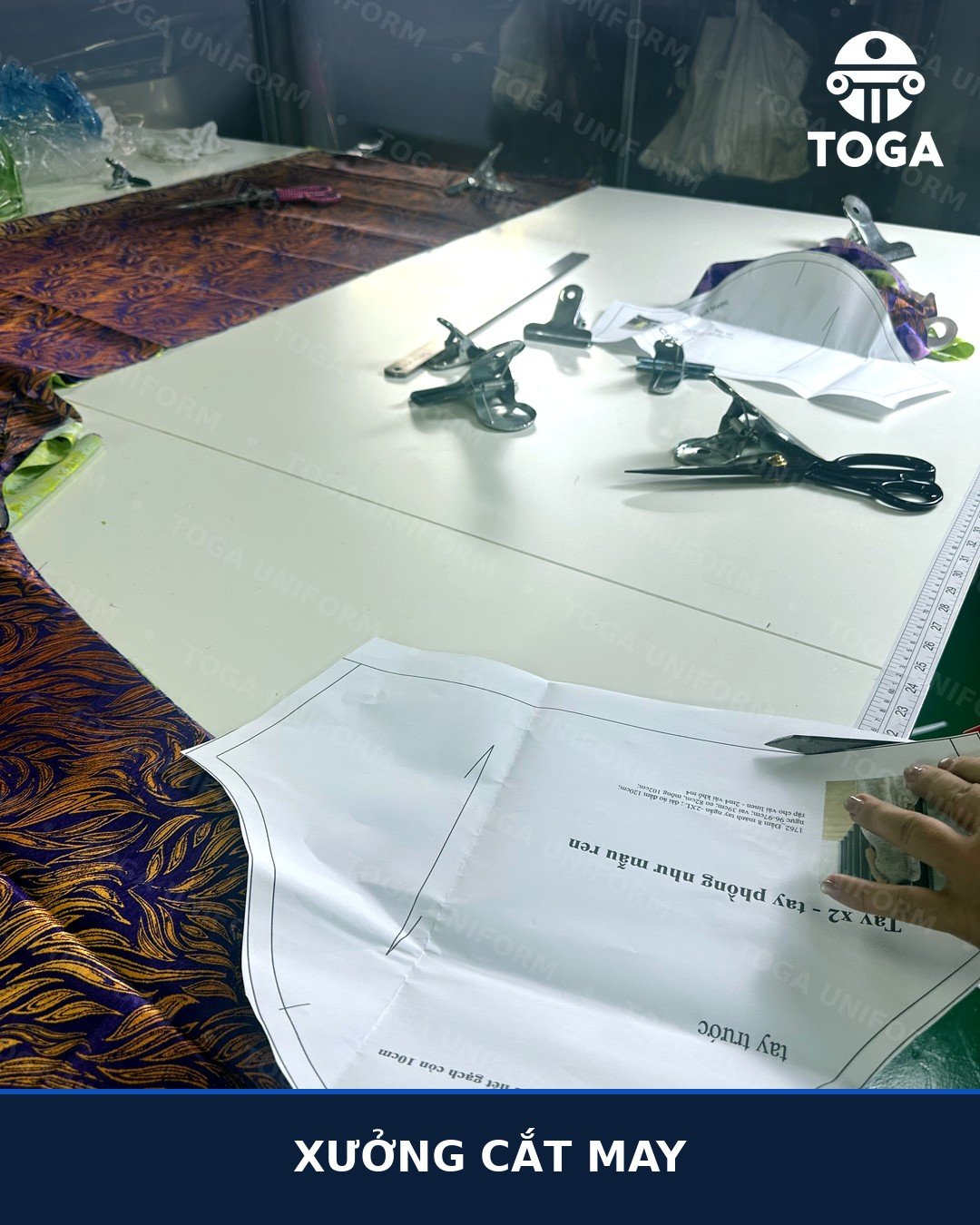 Hình ảnh thực tế xưởng may đồng phục TOGA tại TP.HCM